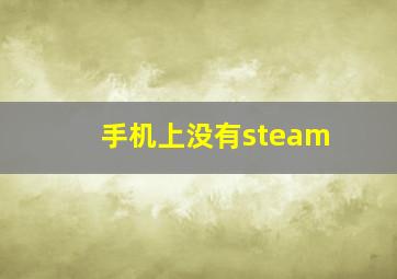 手机上没有steam