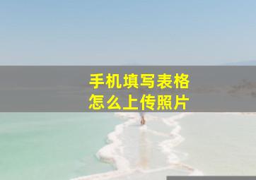 手机填写表格怎么上传照片