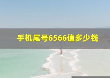 手机尾号6566值多少钱