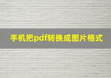 手机把pdf转换成图片格式