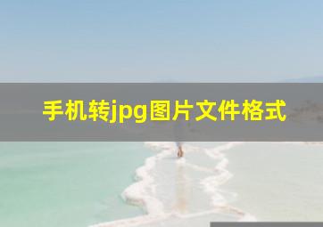 手机转jpg图片文件格式