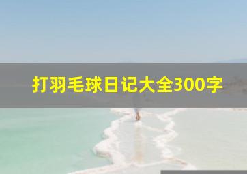 打羽毛球日记大全300字