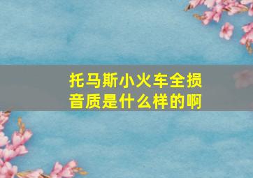 托马斯小火车全损音质是什么样的啊