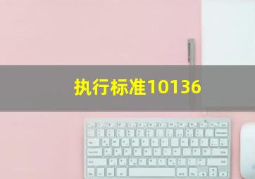 执行标准10136