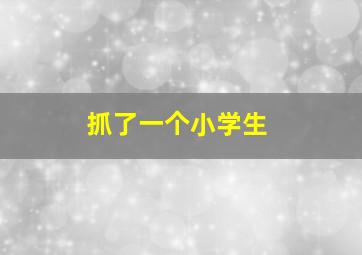 抓了一个小学生