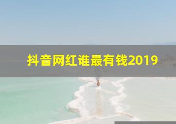 抖音网红谁最有钱2019