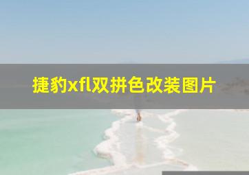 捷豹xfl双拼色改装图片