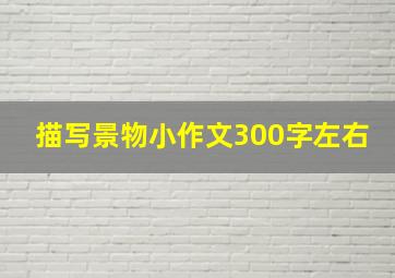 描写景物小作文300字左右