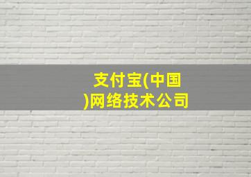 支付宝(中国)网络技术公司