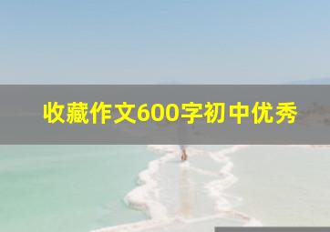 收藏作文600字初中优秀