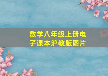 数学八年级上册电子课本沪教版图片