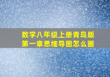 数学八年级上册青岛版第一章思维导图怎么画