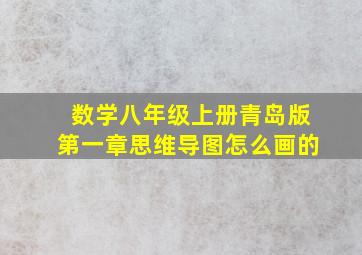 数学八年级上册青岛版第一章思维导图怎么画的