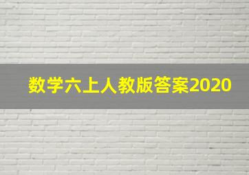 数学六上人教版答案2020