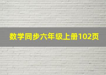 数学同步六年级上册102页