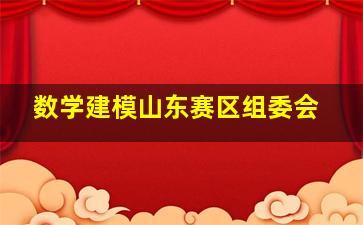 数学建模山东赛区组委会