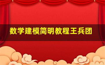 数学建模简明教程王兵团