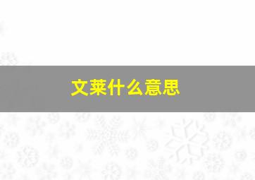 文莱什么意思