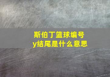 斯伯丁篮球编号y结尾是什么意思