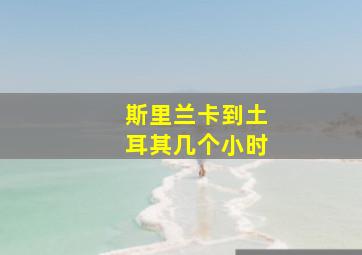 斯里兰卡到土耳其几个小时