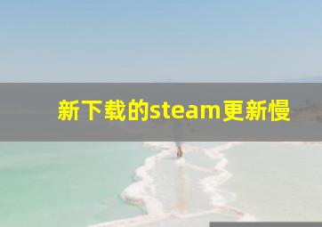 新下载的steam更新慢