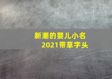 新潮的婴儿小名2021带草字头