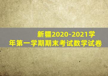 新疆2020-2021学年第一学期期末考试数学试卷