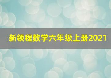 新领程数学六年级上册2021