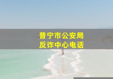 普宁市公安局反诈中心电话