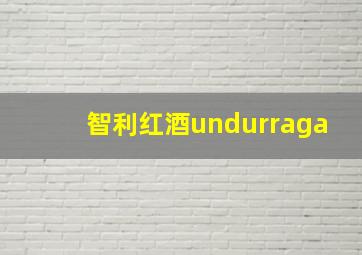 智利红酒undurraga