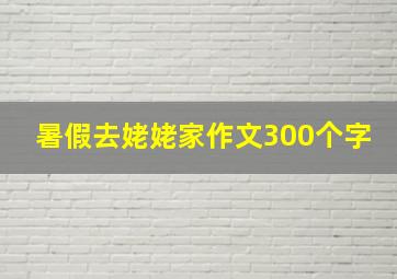 暑假去姥姥家作文300个字