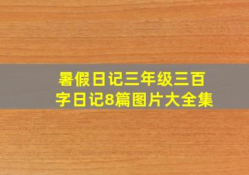 暑假日记三年级三百字日记8篇图片大全集