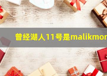 曾经湖人11号是malikmonk