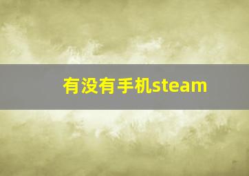 有没有手机steam