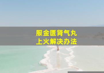 服金匮肾气丸上火解决办法