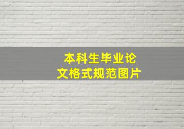 本科生毕业论文格式规范图片