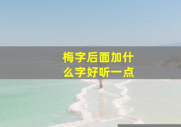 梅字后面加什么字好听一点