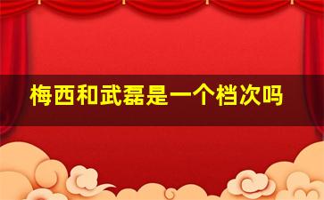 梅西和武磊是一个档次吗