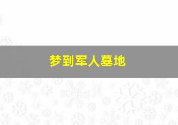 梦到军人墓地