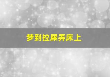 梦到拉屎弄床上