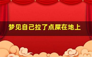 梦见自己拉了点屎在地上