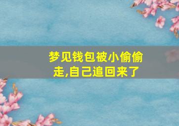 梦见钱包被小偷偷走,自己追回来了