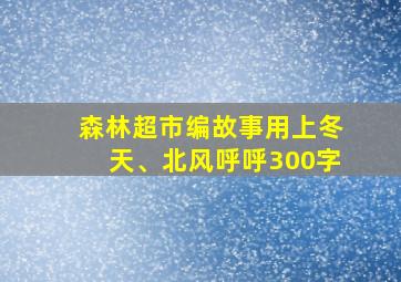 森林超市编故事用上冬天、北风呼呼300字