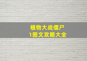 植物大战僵尸1图文攻略大全