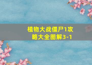 植物大战僵尸1攻略大全图解3-1