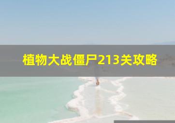 植物大战僵尸213关攻略