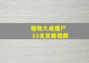 植物大战僵尸33关攻略视频