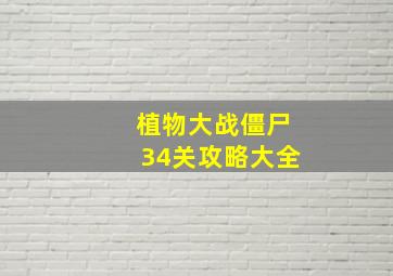 植物大战僵尸34关攻略大全