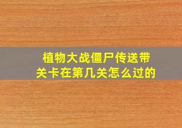 植物大战僵尸传送带关卡在第几关怎么过的