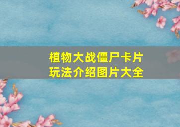 植物大战僵尸卡片玩法介绍图片大全